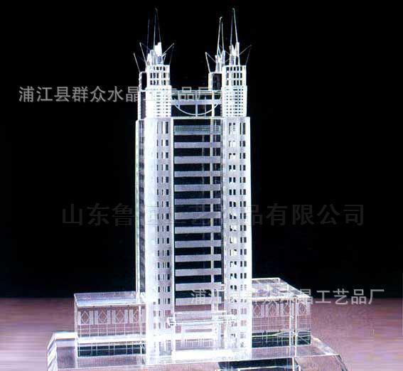 水晶模型 房地产展厅的艺术礼赞，建筑之美的永恒定格